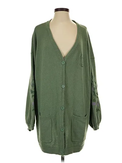 Pre-owned Torrid Cardigan Sweater In Green