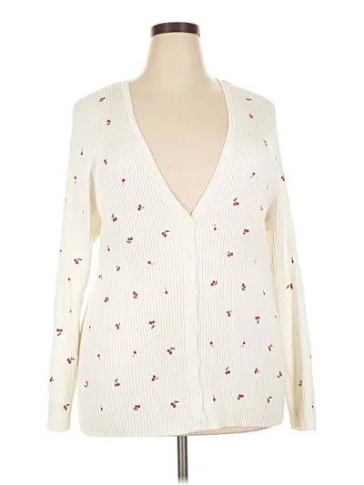 Pre-owned Torrid Cardigan Sweater In Ivory
