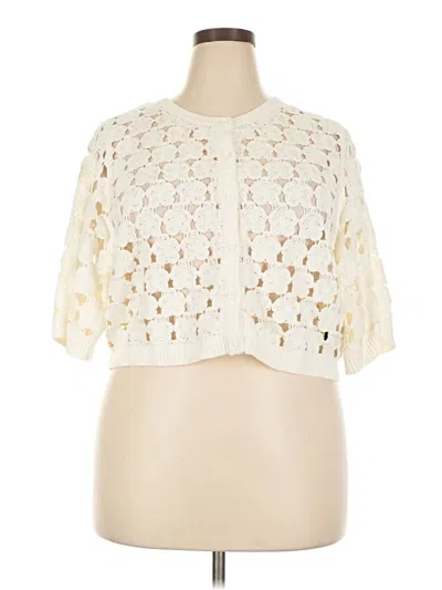 Pre-owned Torrid Cardigan Sweater In Ivory