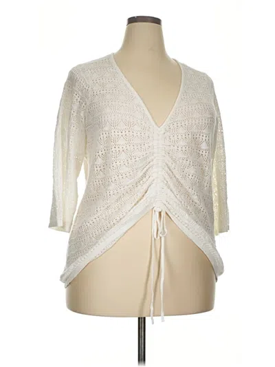 Pre-owned Torrid Cardigan Sweater In Ivory