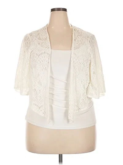 Pre-owned Torrid Cardigan Sweater In Ivory
