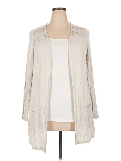 Pre-owned Torrid Cardigan Sweater In Ivory