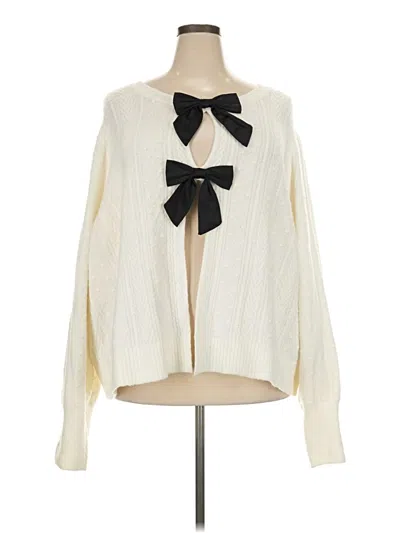 Pre-owned Torrid Cardigan Sweater In Ivory