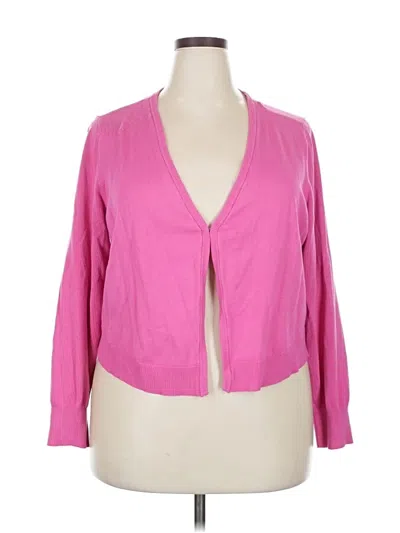 Pre-owned Torrid Cardigan Sweater In Pink