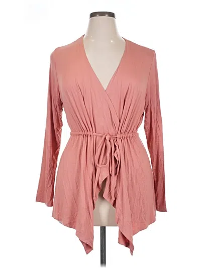 Pre-owned Torrid Cardigan Sweater In Pink