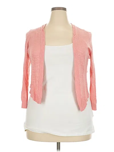 Pre-owned Torrid Cardigan Sweater In Pink