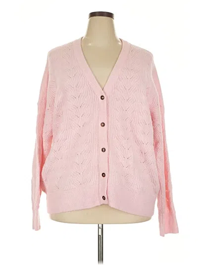 Pre-owned Torrid Cardigan Sweater In Pink