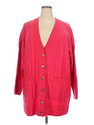 Pre-owned Torrid Cardigan Sweater In Pink