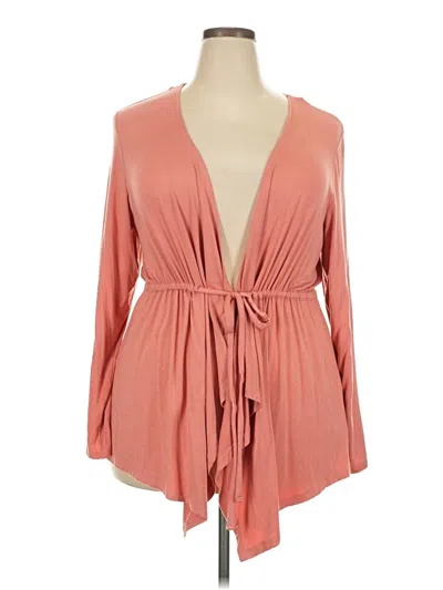Pre-owned Torrid Cardigan Sweater In Pink