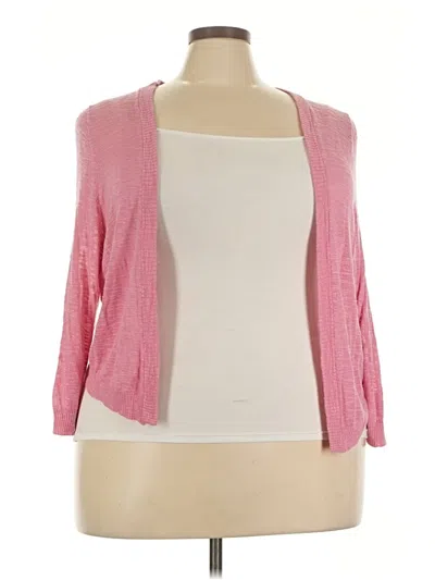Pre-owned Torrid Cardigan Sweater In Pink