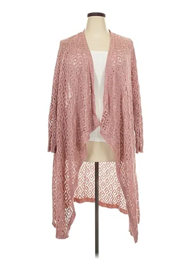 Pre-owned Torrid Cardigan Sweater In Pink