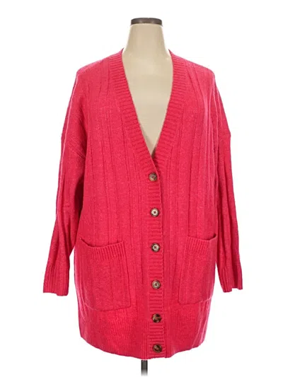 Pre-owned Torrid Cardigan Sweater In Pink