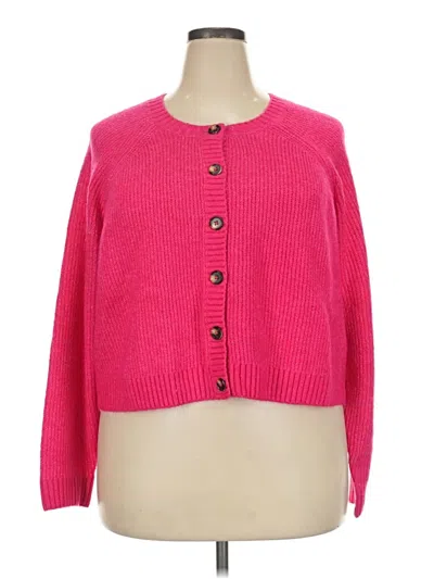 Pre-owned Torrid Cardigan Sweater In Pink