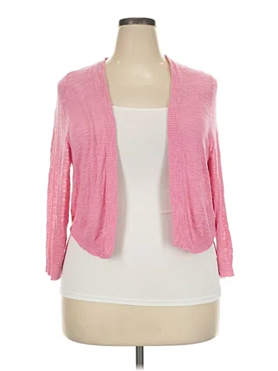 Pre-owned Torrid Cardigan Sweater In Pink