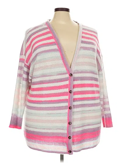 Pre-owned Torrid Cardigan Sweater In Pink