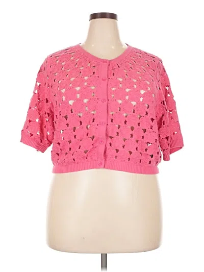 Pre-owned Torrid Cardigan Sweater In Pink