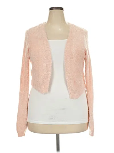 Pre-owned Torrid Cardigan Sweater In Pink
