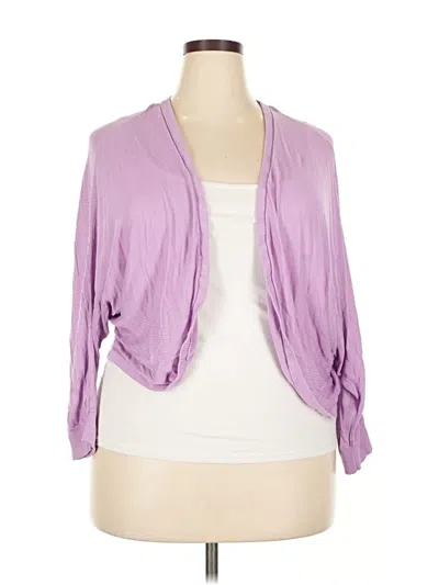 Pre-owned Torrid Cardigan Sweater In Purple