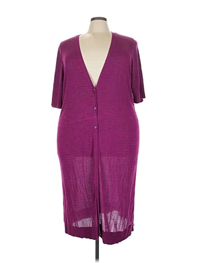 Pre-owned Torrid Cardigan Sweater In Purple