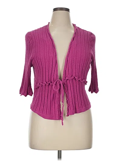 Pre-owned Torrid Cardigan Sweater In Purple