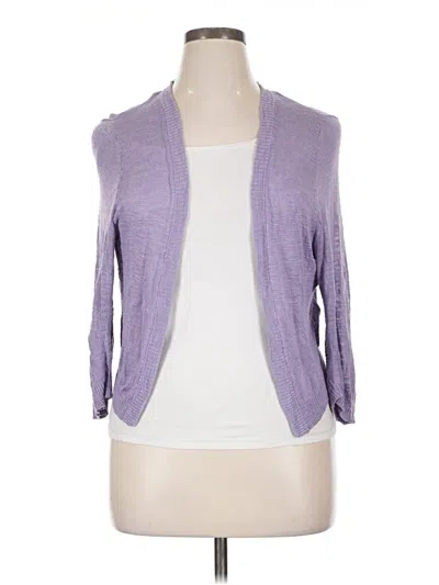 Pre-owned Torrid Cardigan Sweater In Purple
