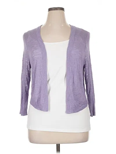 Pre-owned Torrid Cardigan Sweater In Purple