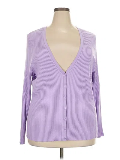 Pre-owned Torrid Cardigan Sweater In Purple
