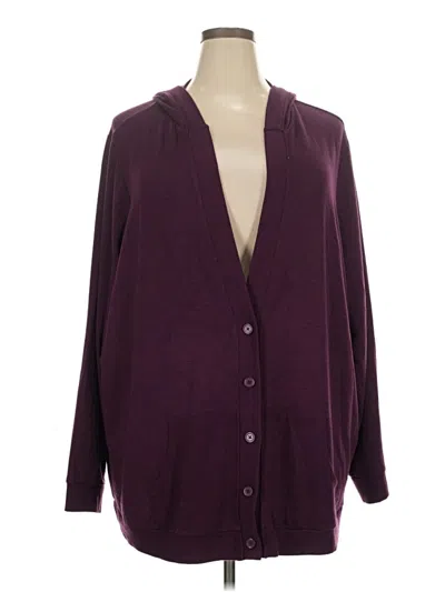 Pre-owned Torrid Cardigan Sweater In Purple
