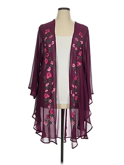 Pre-owned Torrid Cardigan Sweater In Purple