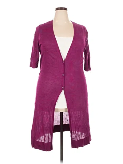 Pre-owned Torrid Cardigan Sweater In Purple