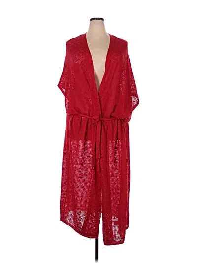 Pre-owned Torrid Cardigan Sweater In Red