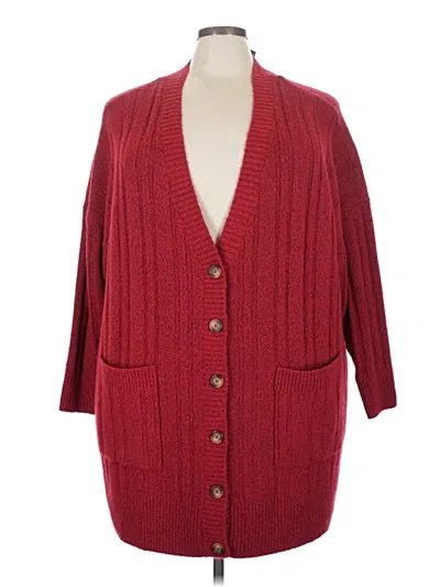 Torrid Cardigan Sweater In Red