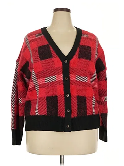 Torrid Cardigan Sweater In Red