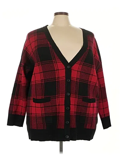 Pre-owned Torrid Cardigan Sweater In Red
