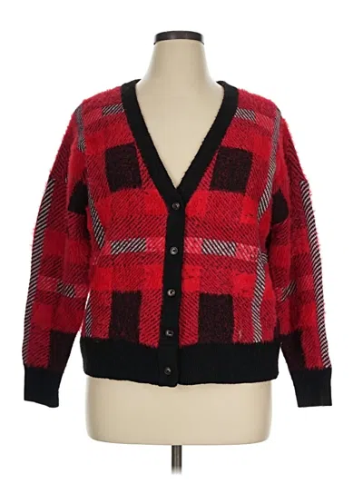 Pre-owned Torrid Cardigan Sweater In Red
