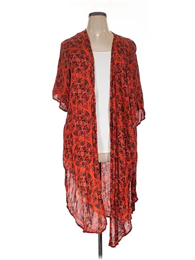 Pre-owned Torrid Cardigan Sweater In Red