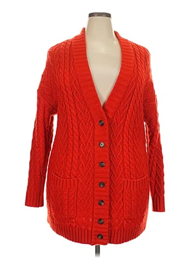 Pre-owned Torrid Cardigan Sweater In Red