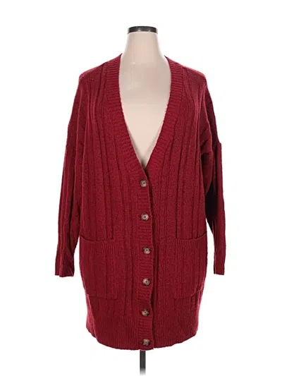 Pre-owned Torrid Cardigan Sweater In Red