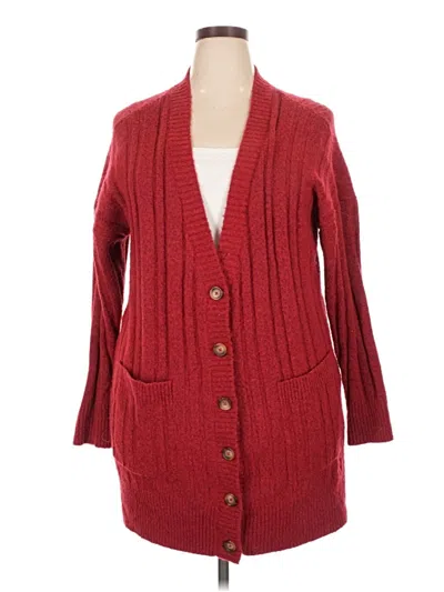 Pre-owned Torrid Cardigan Sweater In Red