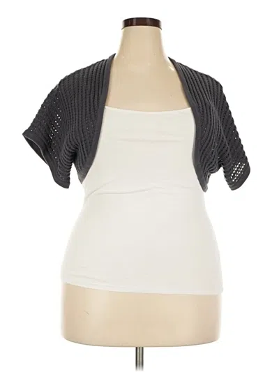 Pre-owned Torrid Cardigan Sweater In Silver