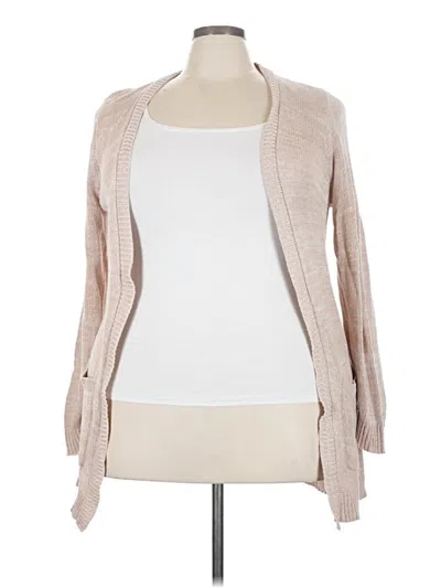 Pre-owned Torrid Cardigan Sweater In Tan