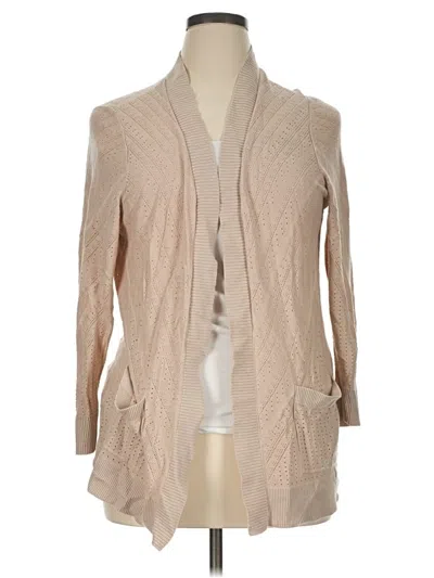 Pre-owned Torrid Cardigan Sweater In Tan