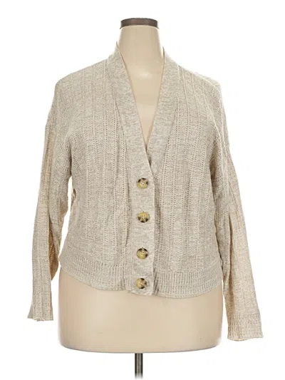 Pre-owned Torrid Cardigan Sweater In Tan