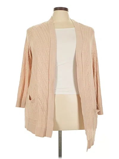 Pre-owned Torrid Cardigan Sweater In Tan