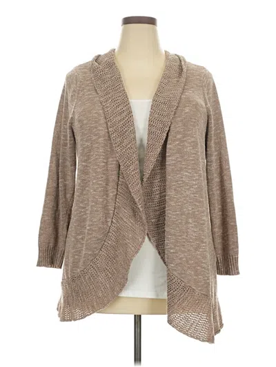 Pre-owned Torrid Cardigan Sweater In Tan