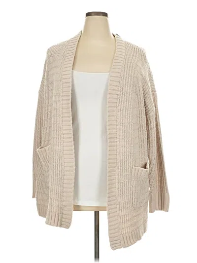Pre-owned Torrid Cardigan Sweater In Tan