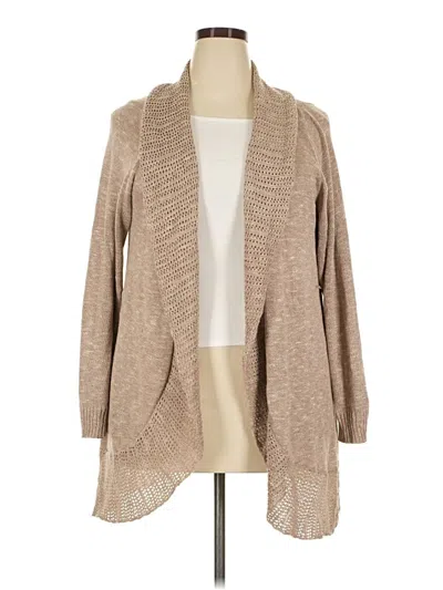 Pre-owned Torrid Cardigan Sweater In Tan