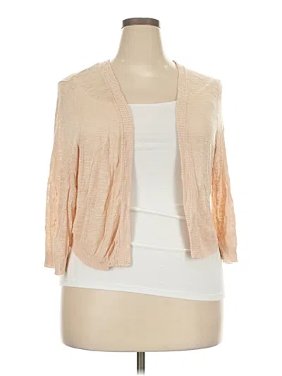 Pre-owned Torrid Cardigan Sweater In Tan