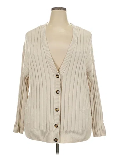 Pre-owned Torrid Cardigan Sweater In Tan