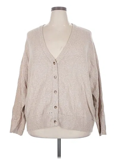 Pre-owned Torrid Cardigan Sweater In Tan